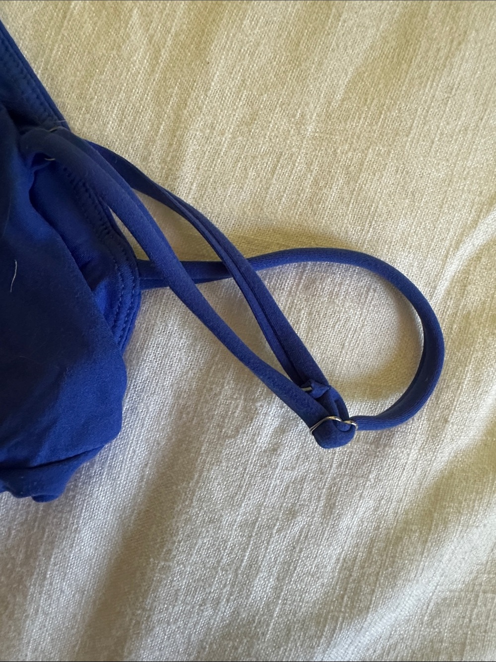 Blue Women's Spaghetti Strap Tank Top - Picture 2 of 4